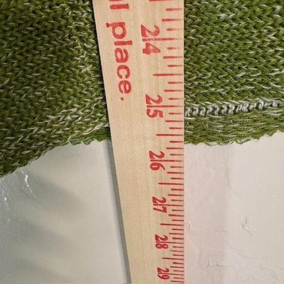 Eileen Fisher Sweater Womens Extra Small Green Sheer Knit Crewneck Linen Blend - Picture 6 of 6